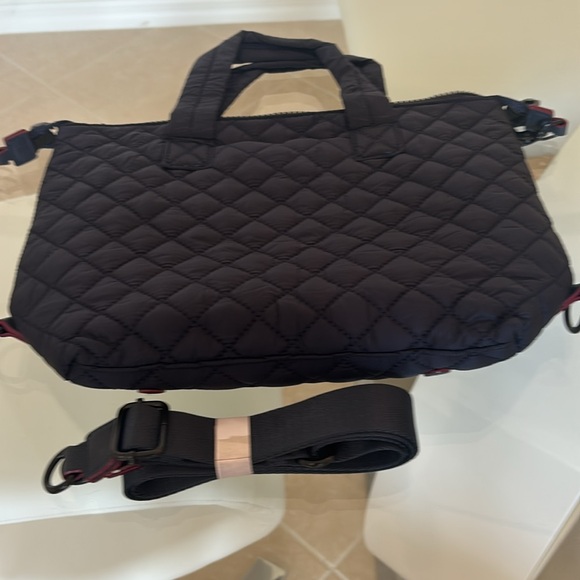 Wanda Nylon Navy Quilted Crossbody Bag - Picture 2 of 8